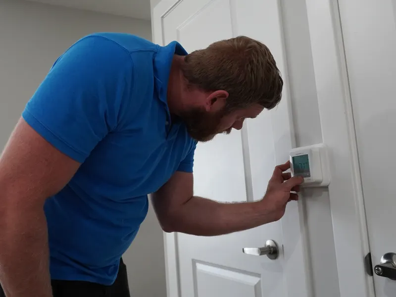 Furnace thermostat and controls checked during a no-heat furnace call